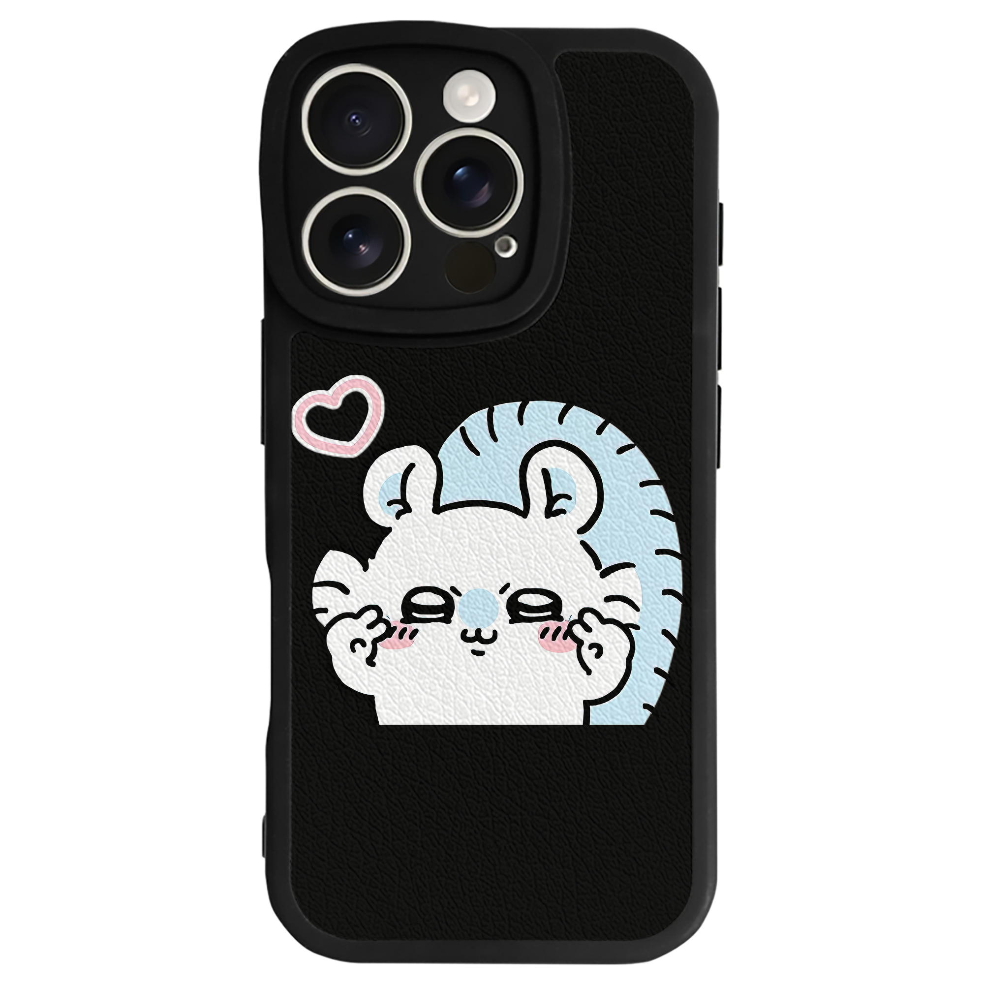 （画像用） ちいかわ モモンガ Chii-kawa Momonga 【iPhone 16シリーズ対応】シリコンスマホケース（レザー調） 材質：シリコン